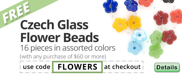 GWP: Glass Rondelle Flower
